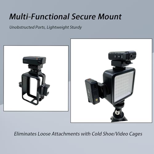 2pcs Cold Shoe Mount Adapter for DJI Rode Wireless Microphone Accessories