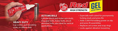 Permatex 27835 High Strength Threadlocker Red Gel, 35g - size: 36 ml, style: Gel - High Strength