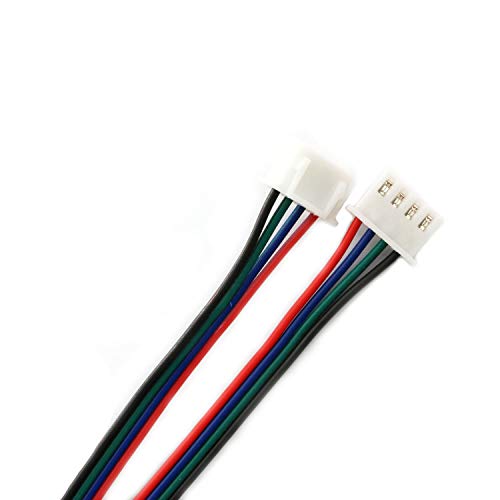 4PCS 1.5M 59 Inch Stepper Motor Cables Lead Wire HX2.54 4 Pin to 6 Pin
