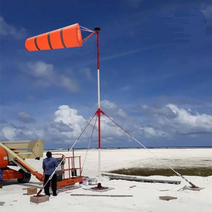 Airport Windsock Rip-Stop Outdoor Rainbow Wind Measurement Sock Bag with Reflective Belt(30" 40" 60") (60") - size: 60"