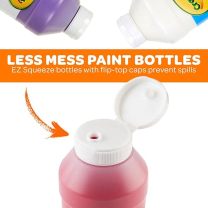 Crayola Washable Kids Paint, Yellow, 16oz - color: Yellow