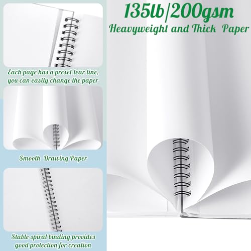 5.5 × 8.5 Inch Marker Paper Pad, 30 Sheets, 200gsm, Double-Sided - size: 5.5×8.5 Inch (1 Pack)