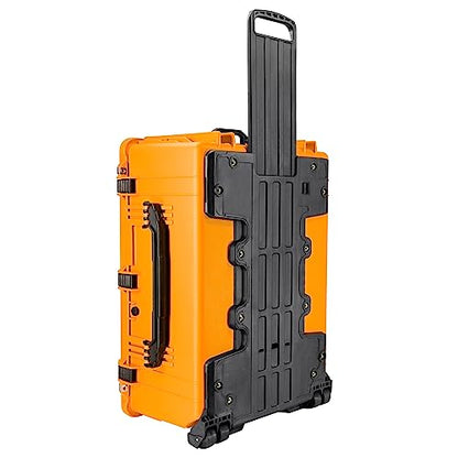 Eylar 31.5" X-Large Protective Roller Hard Case for Cameras, Drones, Tools, and AV Equipment with IP67 Waterproof, Shock Resistant, and Customizable Foam Inserts (Yellow) - color: Yellow