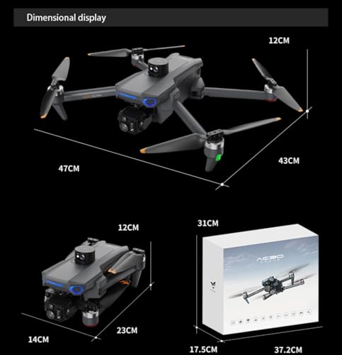 AE30 Ultra Drone with Camera for Adults 4K, (Black, Ultra)