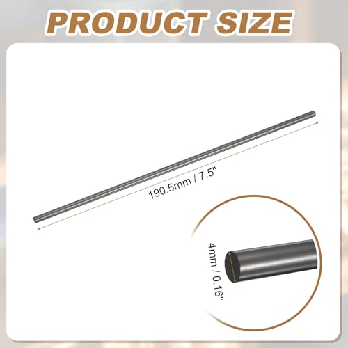 PATIKIL Graphite Stir Rod, 0.16" Diameter 7.5" Length Stirring Rod Graphite Sticks for Graphite Crucible Ingot Melting Casting, Pack of 1 - size: 0.16" Diameter 7.5" Length
