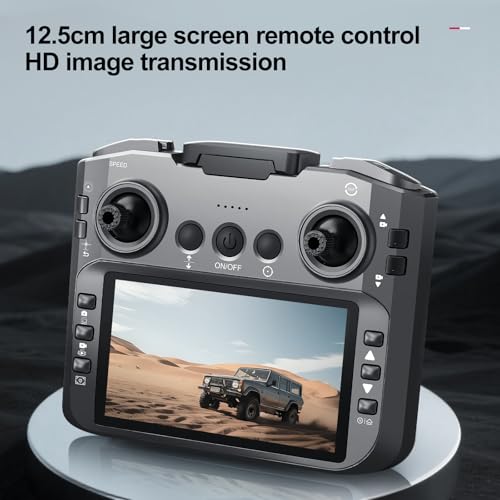 E88 PRO Drone with 4.92-Inch Screen Controller, 2 batteries. - color: Black-2 batteries