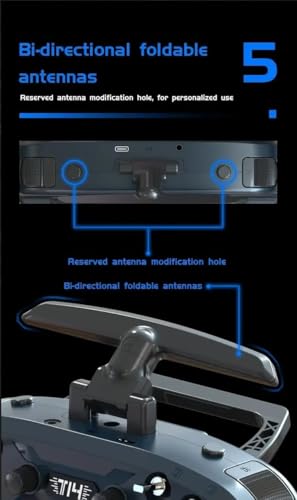 Jumper T14 2.4GHz ELRS Radio Controller with CNC Hall Gimbals, OLED Screen, EdgeTX Transmitter