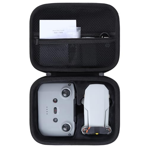 Storage Case Compatible with DJI Mini 4K Drone Accessories, with Propeller Protectors and Control Stick Cover (Black) - color: Black