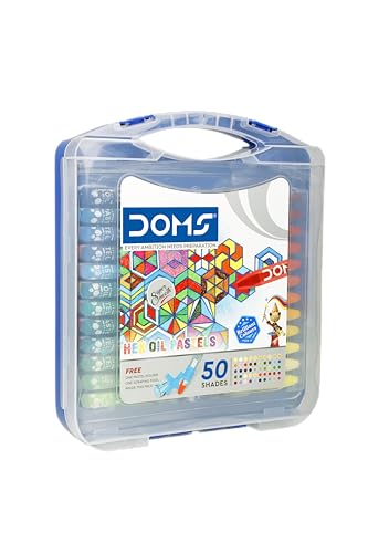 DOMS Oil Pastels 50 Shades, Non-Toxic EN 71-3 Standard Certified