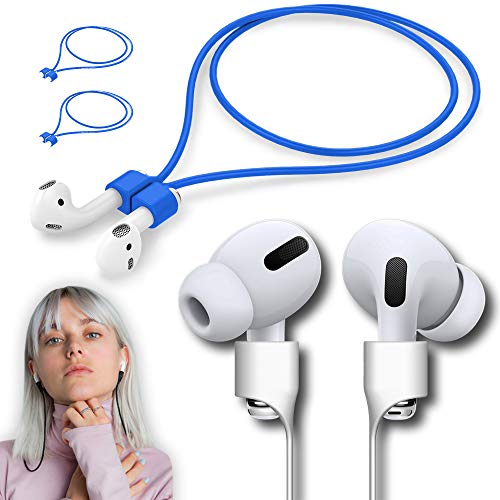 Ultra Strong Magnetic Airpod Pro Strap Anti-Lost Cord Sports Lanyard Compatible with Airpods 3rd 2nd Generation Pro 3 2 1 (3 Blue) - color: Blue3pack