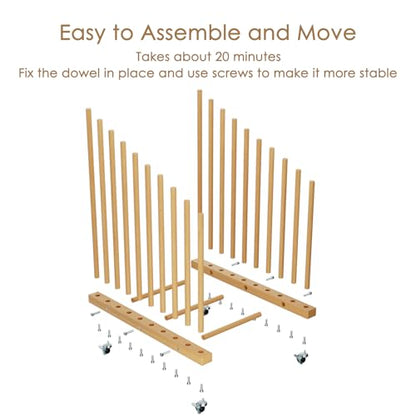 Art Storage Rack with Caster Wheels, Painting Storage for Canvas - color: rack