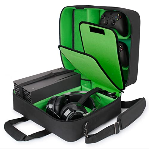 USA Gear Xbox Series X Carrying Case - Xbox Console Travel Case Compatible with Series X, Controller, External Storage, Expansion Cards, Headset, Power Box, Storage Hard Drive and More Accessories