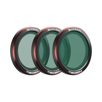 Freewell 3-Pack Magnetic ND/PL Filters for DJI Neo 2 - style: Bright Day ND/PL Kit