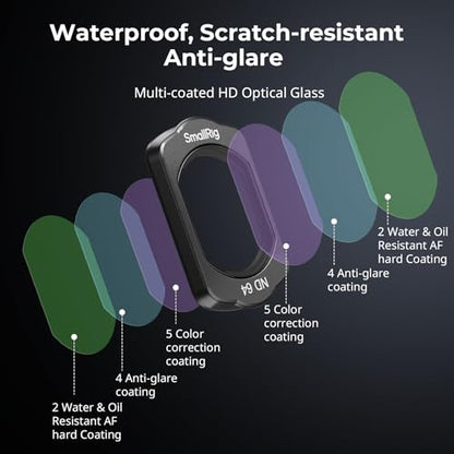 SMALLRIG Magnetic ND8 ND64 ND256 Filters Set for DJI Osmo Pocket 4/3 - style: ND Filters Set