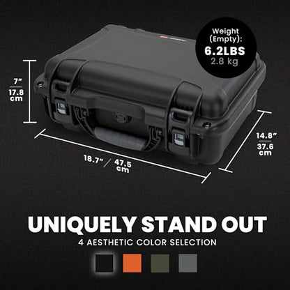 NANUK 925 DJI Mavic 4 Pro Creator Combo - Waterproof Hard Case with Drone Foam Insert, Crushproof, Portable Travel Case, Made in Canada (18.7” x 14.8”x 7”) - Black - color: Black