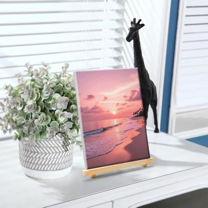 YOYA Framed Paint by Numbers Kit for Adults - Sunset Beach Paint by Number - color: Beach 034