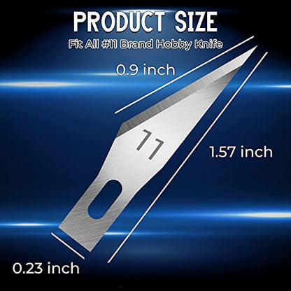 JETMORE 200 Pack Exacto Knife Blades 11, Exacto Knife Replacement Blades - size: 200 Pack
