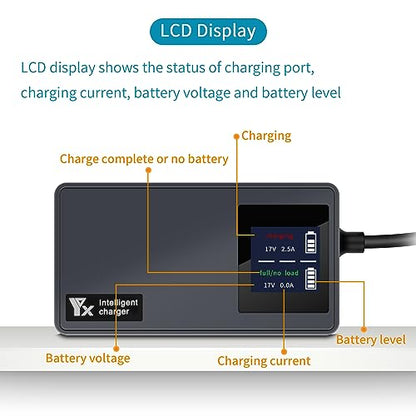 Hanatora LCD Battery Car Charger for DJI Air 3S,Air 3 Drone,12V Charge,Rapid Charging Hub Accessories