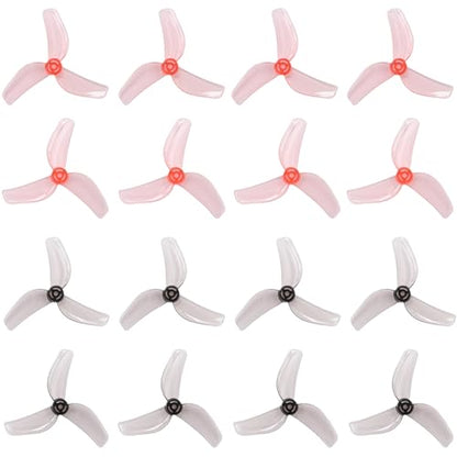 GEMFAN 1614 3-Blade Propeller 40mm Prop 1.5mm Hole for FPV Drone(Gray+Pink)