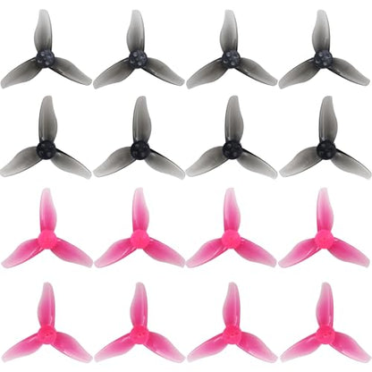 RC Propeller Gemfan 2023 2 Inch 3-Blade Propeller for RC FPV(Gray, Pink) - color: Gray + Pink