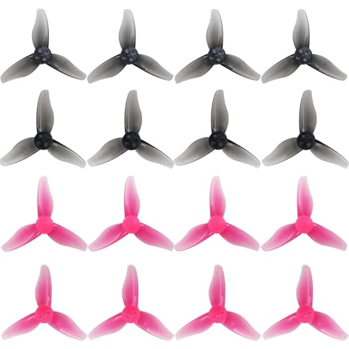 RC Propeller Gemfan 2023 2 Inch 3-Blade Propeller for RC FPV(Gray, Pink) - color: Gray + Pink