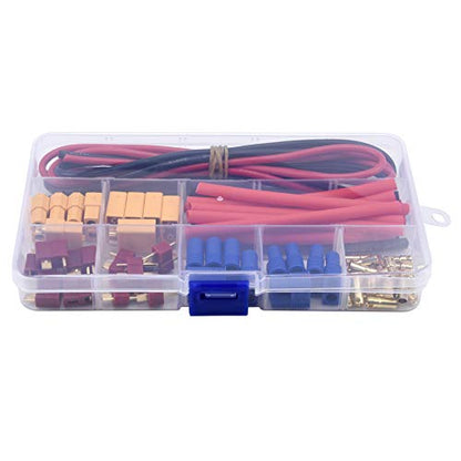 T-Plug EC3 XT60 Male Female Connector Adapters, 52PCS