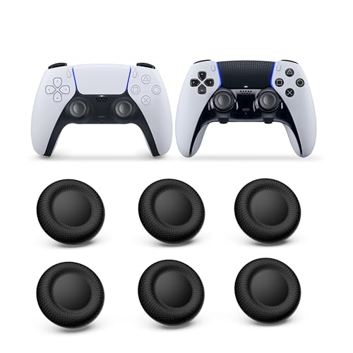 NEWDERY Joystick Replacement Grip Caps for PS5/PS4 Controller - color: Black-2