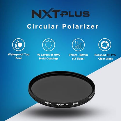 Hoya NXT Plus 58mm Circular Polarizing Filter - 10-Layer HMC Coating - size: 58 mm