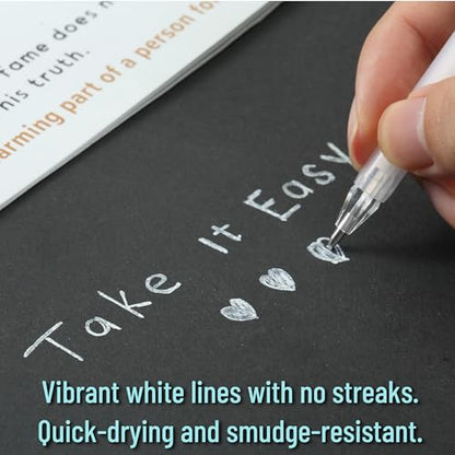 Mr. Pen- White Gel Pens, 8 Pack, 0.8mm - style: White Pens
