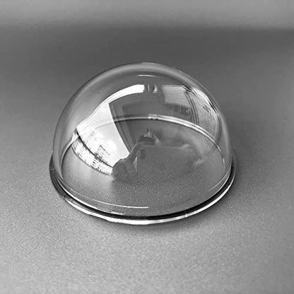 2 Inch Small Acrylic PC Clear Dome Glass Protective Cover Mini Security CCTV Camera Dome Housing Anti-Aging Transparent Shell 51.4x26.57mm