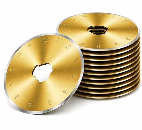 28mm Rotary Cutter Blades 10 Pack Titanium Coated - color: 28MM-10PCS
