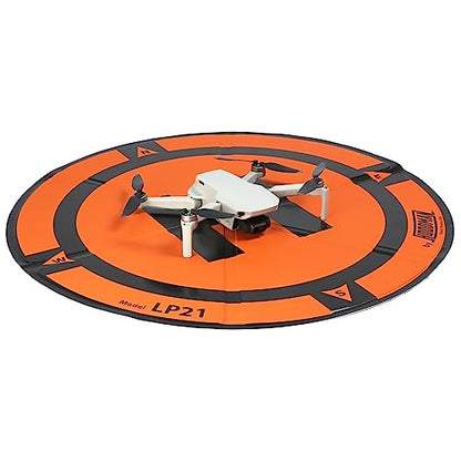 Hoodman Weighted Trifold UAV Drone Landing Pad LP21 fits Mini 4 Pro, mini 3 pro, mavic and spark. Durable, No Stakes Required, collapses to one sixth of deployed size - size: 1.9 Foot Tri-fold Pad
