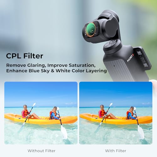 K&F CONCEPT Magnetic CPL Filters Compatible with Osmo Pocket 4/3 - style: CPL