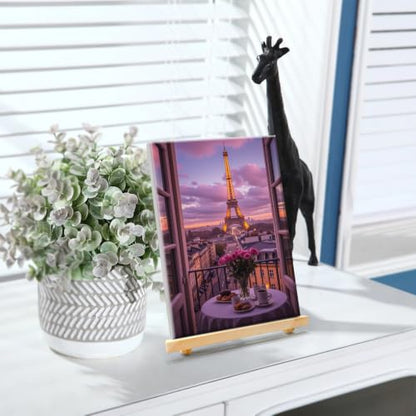 YOYA Framed Paint by Numbers Kit for Adults - Eiffel Tower Paint by Number - color: Eiffel Tower 037