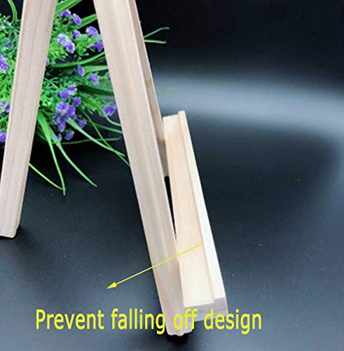 ANDES 9in Wood Tabletop Painting Easels 6 Pack, Arts & Crafts Display Stand - style: 6pack