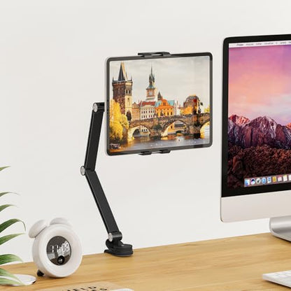 Houele Tablet Stand Holder iPad Stand for Desk iPad Desk Mount - color: Black