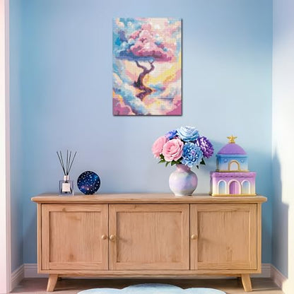 DOTSOPS 5D Dreamland Diamond Painting Kits for Adults 11.8 x 15.7 Inches - color: Tree