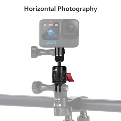 HSU 360° Rotation Camera Mount, Aluminum Vertical Bracket Tripod Adapter - size: 2.54 cm x 2.54 cm x 7.87 cm