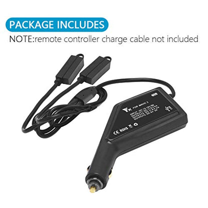 Hanatora Battery Car Charger for DJI Mavic 2 Pro/Zoom Drone,12V Rapid Charging Hub