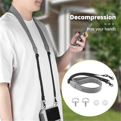 Scratch-Proof Silicone Case & PU Lanyard for DJI RC 2 Remote Controller