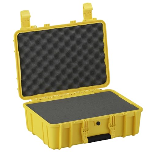 Condition 1 18" Medium Waterproof Hard Case With Foam, Model 801, Yellow - color: Yellow
