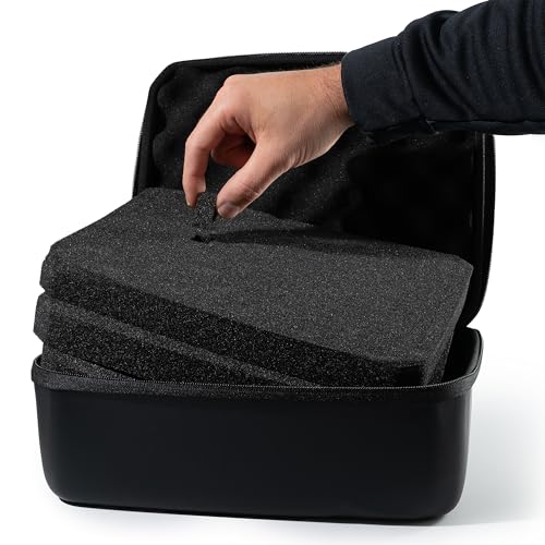 caseling 9.5" x 7.5" x 4.75" Hard Case with 3-Layer Pick and Pluck Foam - size: 9.5" x 7.5" x 4.75"