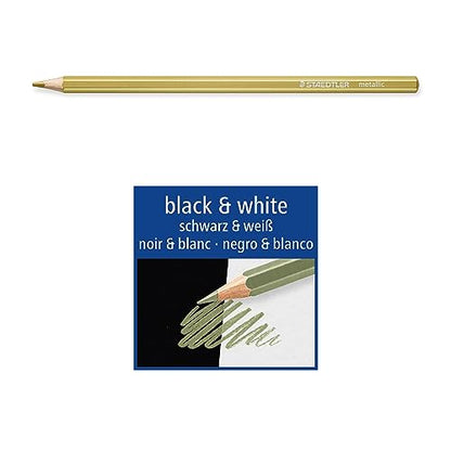 Staedtler, Metallic Colored Pencils, 12Colors, 146M C12