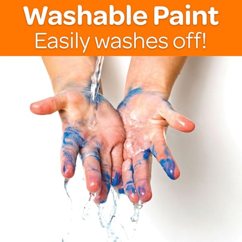 Crayola Washable Kids Paint, Yellow, 16oz - color: Yellow