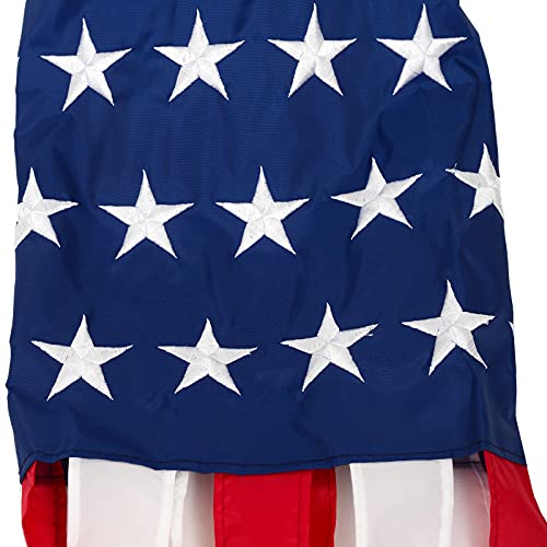 2 Pack American Flag Windsock 40 Inch with Embroidered Stars - color: Red-2pack, size: 40 Inch