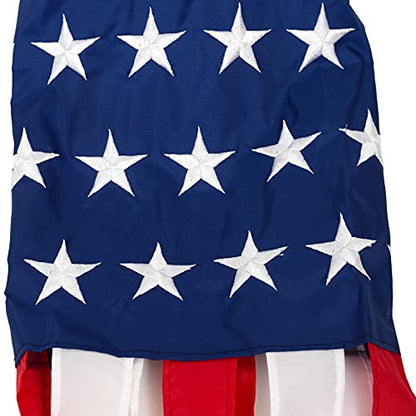 2 Pack American Flag Windsock 40 Inch with Embroidered Stars - color: Red-2pack, size: 40 Inch