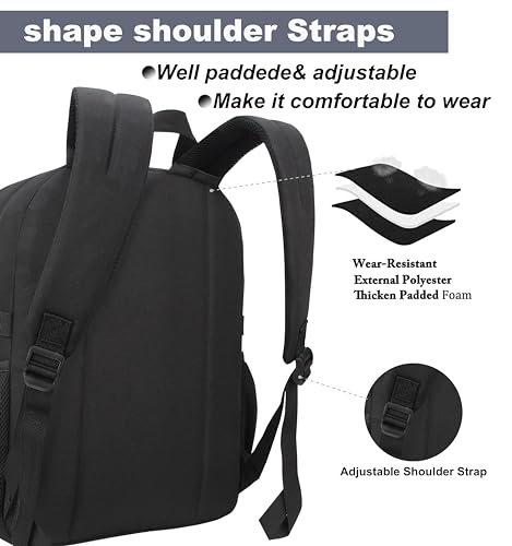 SUPACOOL Campus Backpack, Laptop Bag with 2 Compartments, Travel Backpack