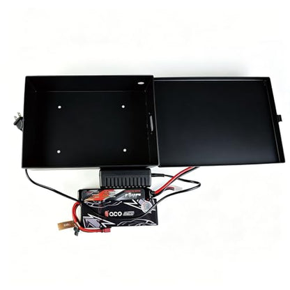RC Lithium Battery Safe Storage Box/Lipo Charging Box, Stainless Steel Material, Explosion‑Proof Fire‑Resistant Safety Guard for Lithium Battery Charging Storing