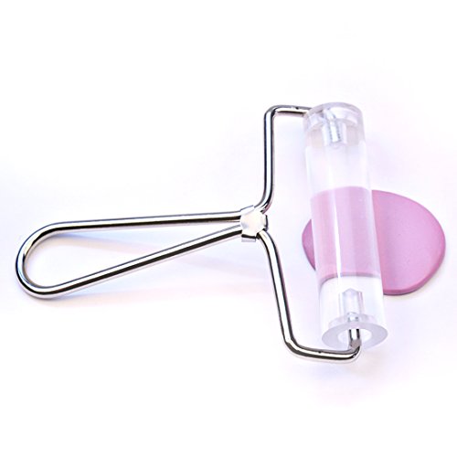 mofa Acrylic Clay Roller,Durable Transparent Rolling Pin Polymer Clay Stamping Tool Roller Brayer Pasta Roller (Large)
