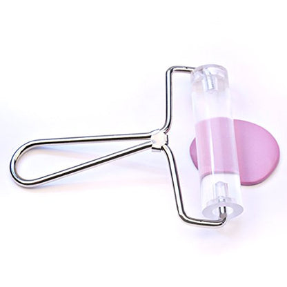 mofa Acrylic Clay Roller,Durable Transparent Rolling Pin Polymer Clay Stamping Tool Roller Brayer Pasta Roller (Large)